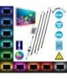GloboStar® 70406 Σετ Ταινία TV Kit LED RGB SMD 5050 2m (4x50CM) 14.4W-2m 60LED-2m 1454lm-2m 120° USB DC 5V Οπίσθιου Κρυφού Φωτισμού για Τηλεόραση με Ασύρματο Τηλεχειριστήριο Αδιάβροχο IP65 RGB